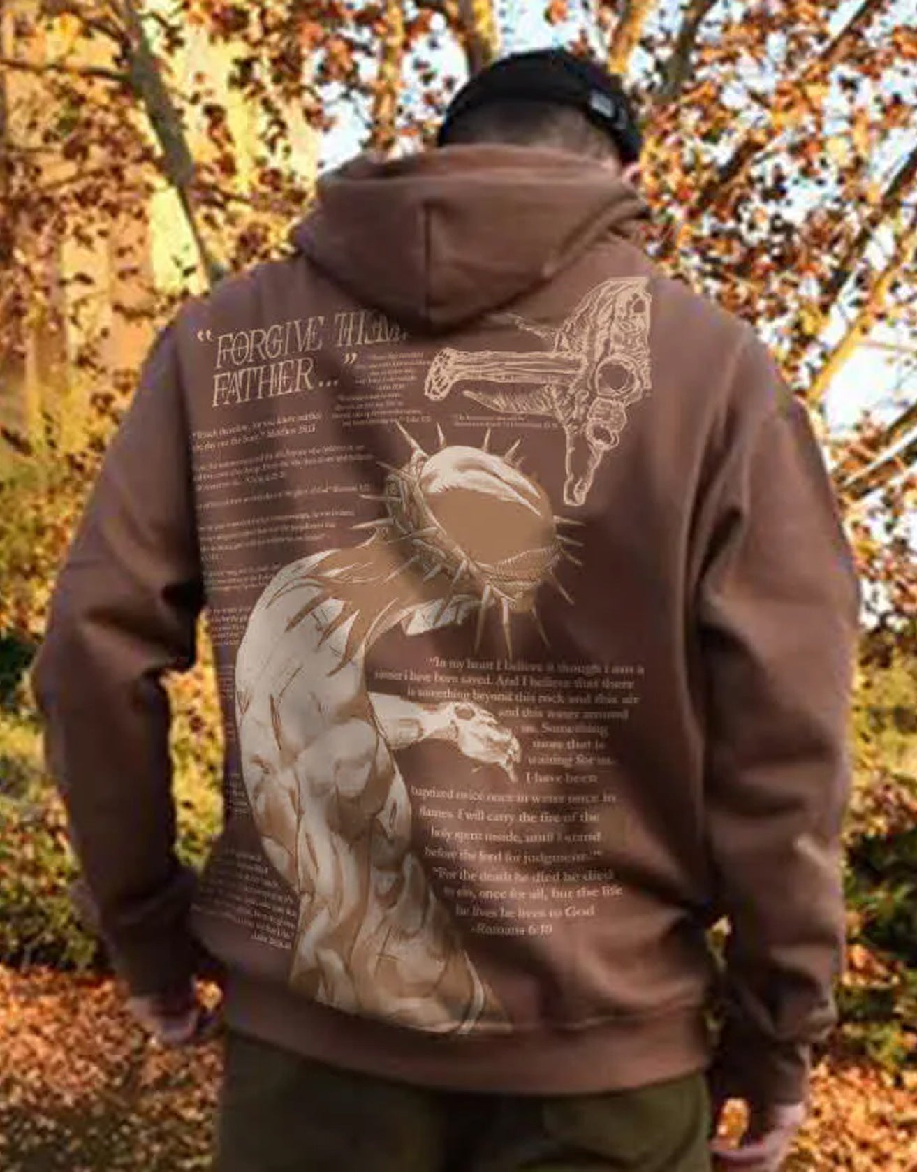 Men's And Women's Casual Printed Hooded Sweater