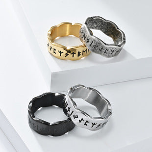 European And American Style Stainless Steel Ring