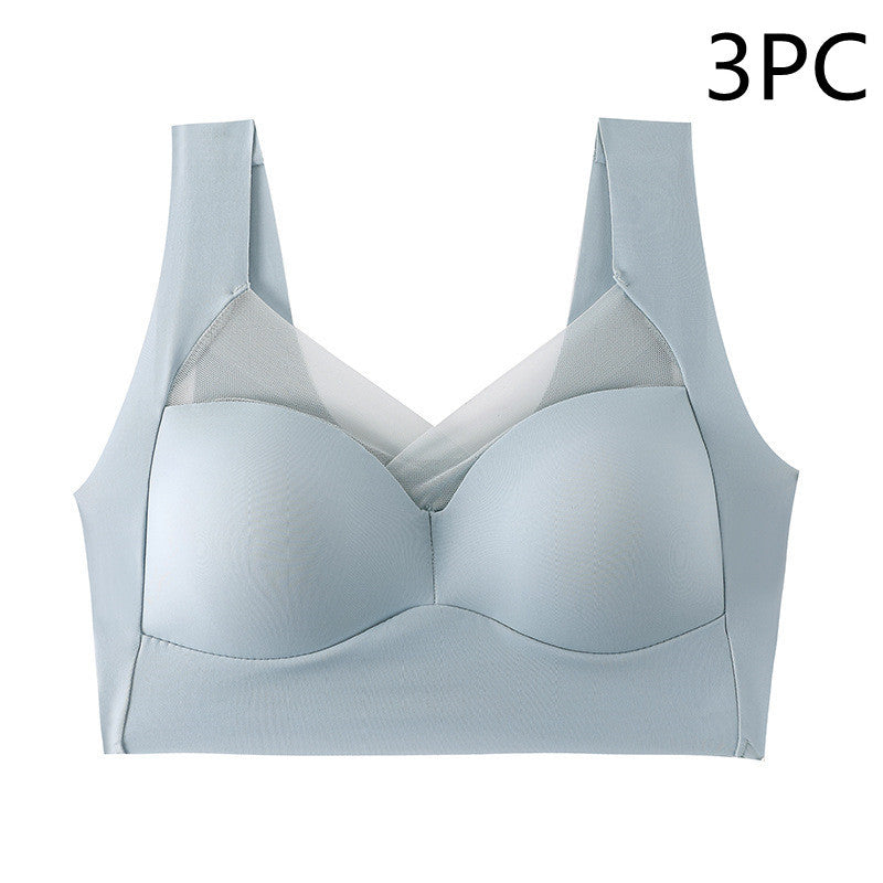 One-piece Fixed Cup Beauty Back Underwear Female Lace Back Shaping Safety Seamless