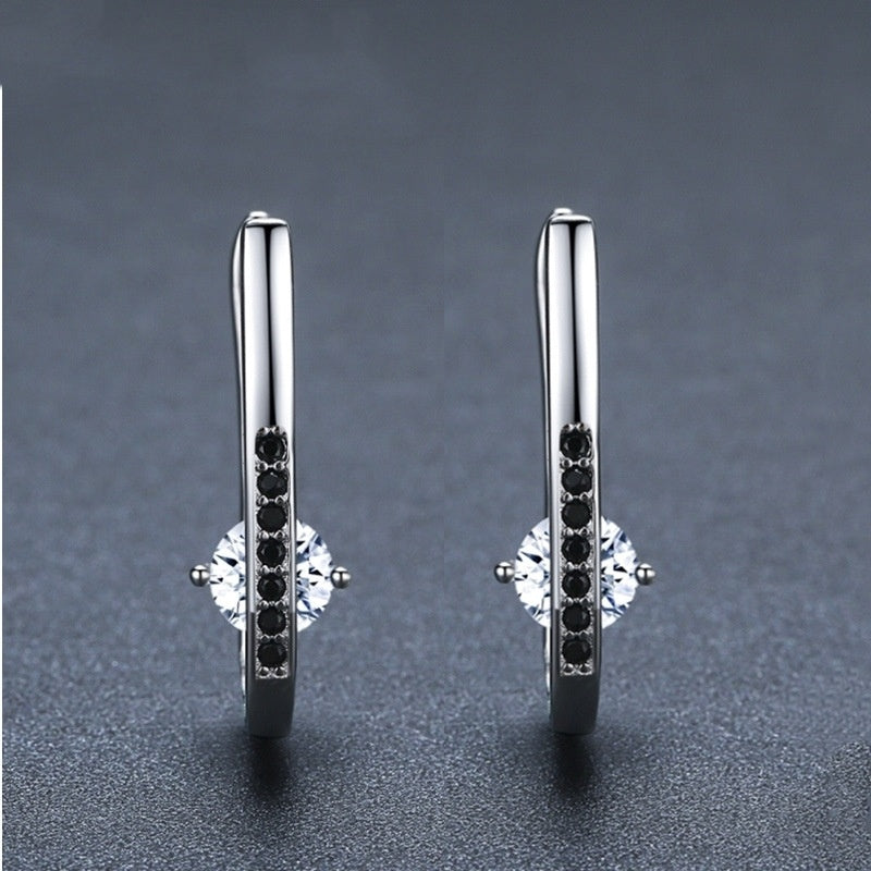 Simple All-matching Graceful Design U-shaped Earrings