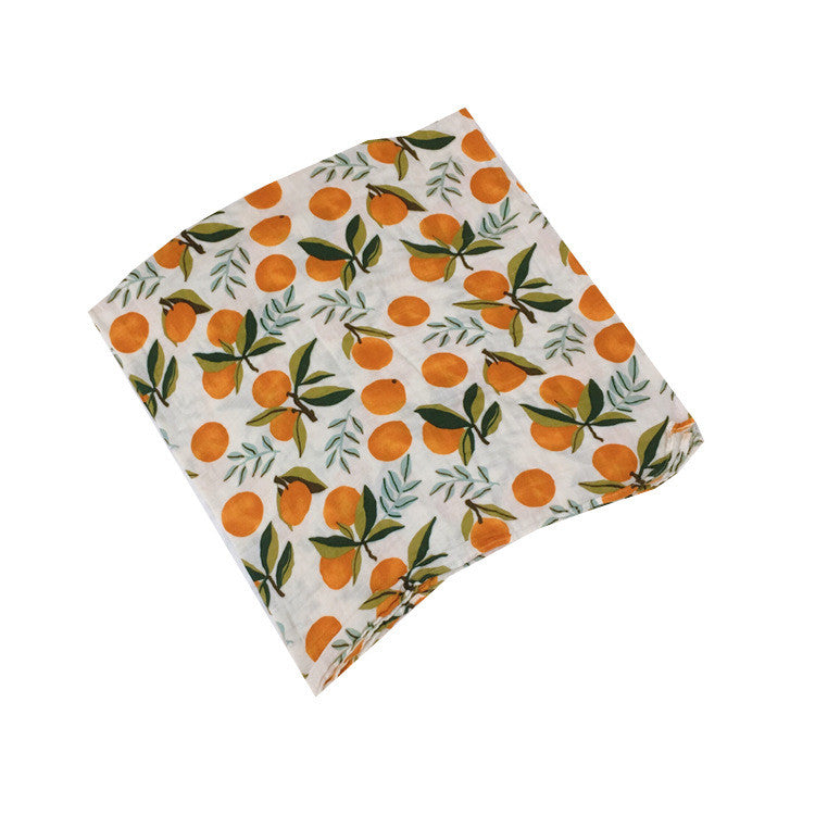 Reactive Printed Bamboo Cotton Gauze Blanket