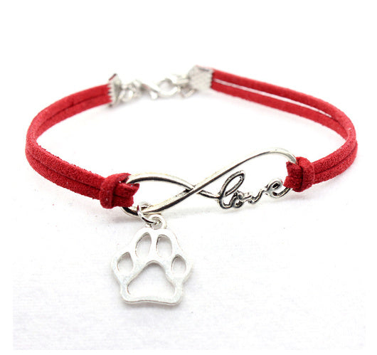 Jewelry Simple Style Hand-woven Infinite Love Pet Bracelet