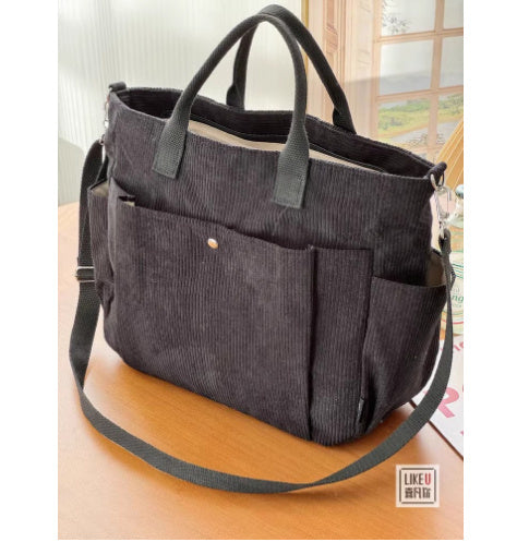 Large Capacity Shoulder Canvas Bag, Commuting Hand Bag